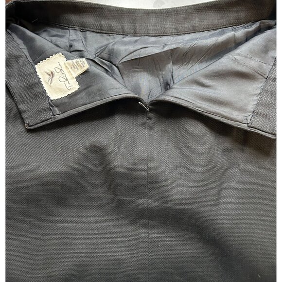 Tabitha Anthropologie Black Cotton Pleated Mini Skirt Career Style Sz 8 - Picture 8 of 8